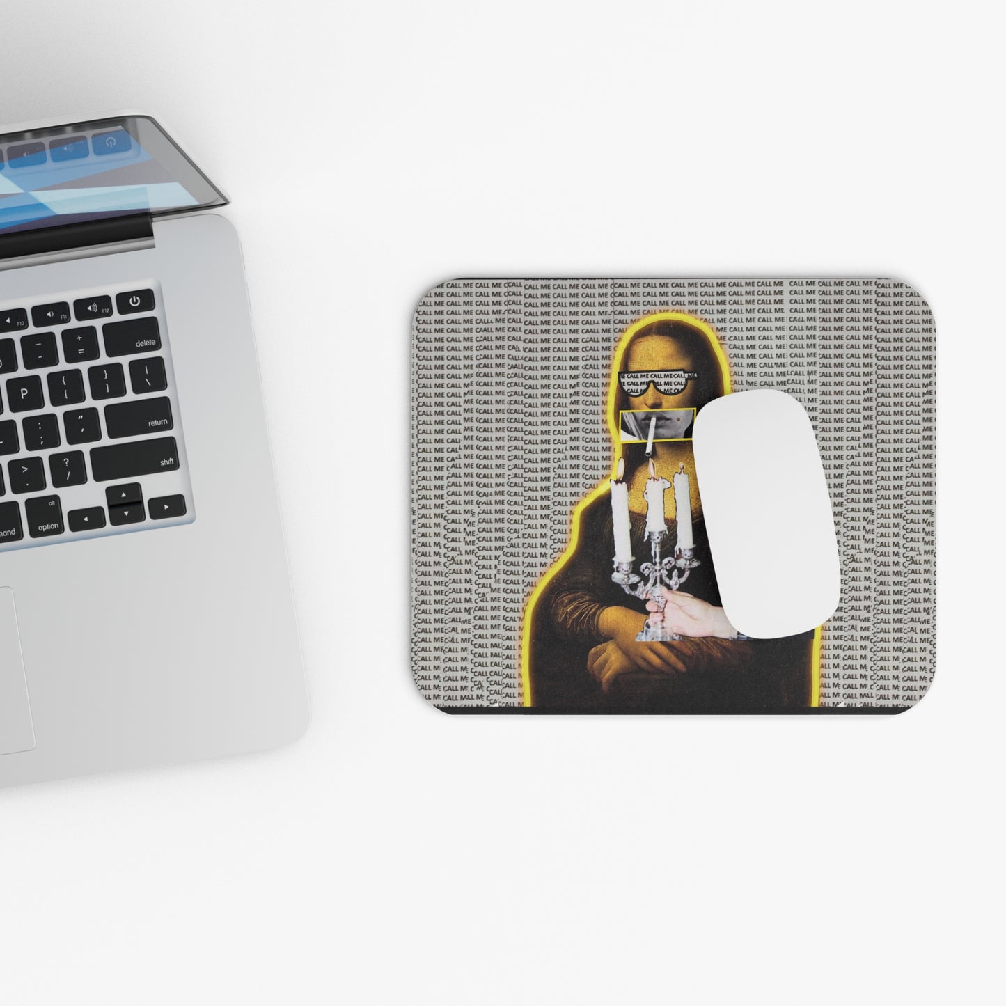 Mona Lisa Call Me Mousepad